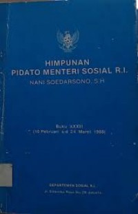 Himpunan Pidato Menteri Sosial RI Nani Soedarsono S.H.