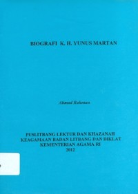 Biografi K.H Yunus Martan