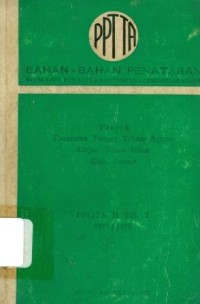 Bahan-Bahan Penataran Kepala PPn, PPN, Ketua dan Panitera Pengadilan Agama: Proyek Penataran Tenaga Tehnis Agama Dirjen Bimas Islam Dep.Agama. Pelita II th.2 1975/1976