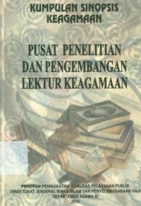 Kumpulan Sinopsis Keagamaan Pusat Penelitian dan Pengembangan Lektur Keagamaan