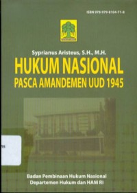 Hukum Nasional Pasca Amandemen UUD 1945