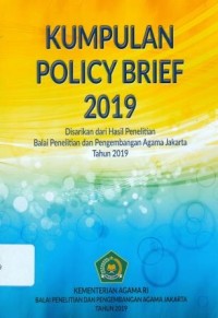 Kumpulan Policy Brief 2019