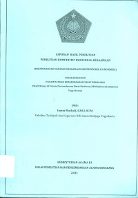 Laporan Hasil Penelitian Penelitian Indivudial Keagamaan ( Deradikalisasi Gerakan Keagamaan Konteporer Di indonesia)