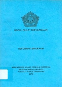 Modul Diklat Kepegawaian Reformasi Birokrasi