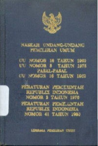 Naskah Undang-undang Pemilihan Umum