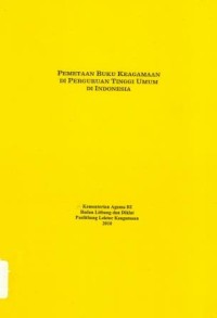 Pemetaan Buku Kagamaan Di Perguruan Tinggi Umum Di Indonesia