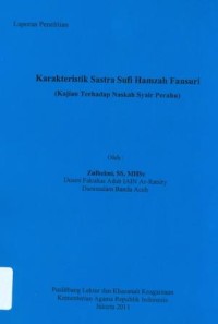 Karateristik Sastra Sufi Hamza FanSuri (Kajian Terhadap Naskah Syair Perahu)