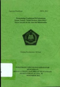 Farmakologi Tradisional Di Palembang Dalam Naskah