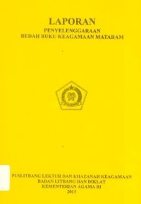 Laporan Penyelenggaraan Bedah Buku Keagamaan Mataram