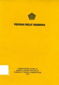 Pedoman Diklat Kearsipan Tahun 2012