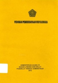 Pedoman Pemberdayaan Widyaiswara