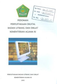 Pedoman perpustakaan digital badan litbang dan diklat kementerian agama RI