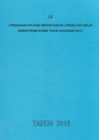 LS Pengadaan Aplikasi Absensi Badan Litbang dan Diklat Kementerian Agama Tahun Anggaran 2015