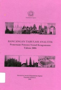 Rancangan Tabulasi Analitik Pemetaan Potensi Sosial Keagamaan Tahun 2006