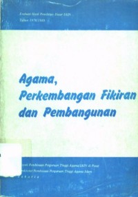 Agama, Perkembangan Fikiran dan Pembangunan