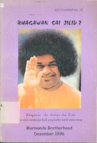 Bhagawan Sai Jilid 2: Bhagawan Sri Sathya Sai Baba