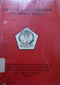 Adat Istiadat Daerah Sulawesi Utara