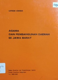 Agama dan Pembangunan Daerah di Jawa Barat