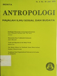 Antropologi Tahun X Nomor 35 Juni 1978