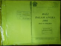 Bali Dalam Angka 1995 Bali In Figures