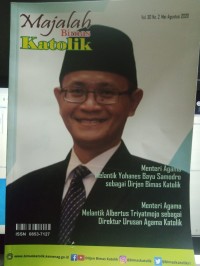 Bimas Katolik Volume 30 Nomor 2, Mei-Agustus 2020
