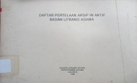 Daftar Pertelaan Arsip In Aktif Badan Litbang Agama