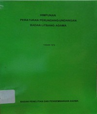 Himpunan Peraturan Perundang- Undangan Badan Litbang Agama