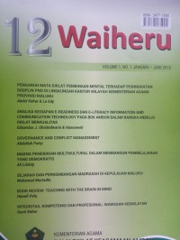 Jurnal 12 Waiheru Volume 01 Nomor 01, Januari-Juni 2015
