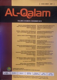 Jurnal Al-Qalam Volume 24 Nomor 2, Desember 2018