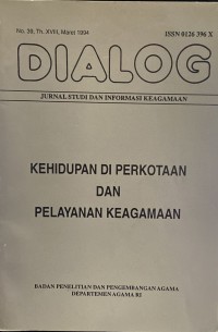 Jurnal Dialog Nomor 39 Tahun XVIII, Maret 1994