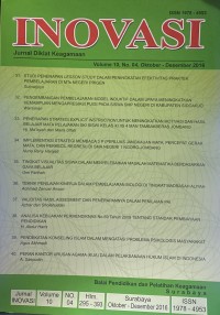 Jurnal Inovasi Volume 10 Nomor 04, Oktober- Desember 2016