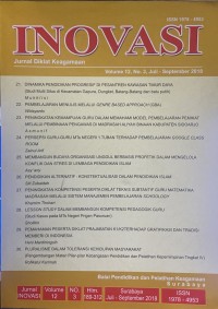 Jurnal Inovasi Volume 12 Nomor 03, Juli-September 2018