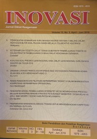 Jurnal Inovasi Volume 13 Nomor 03, April-Juni 2019