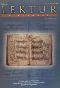 Jurnal Lektur Keagamaan Volume 1 Nomor 1 Tahun 2003