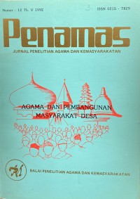 Jurnal Penamas Nomor 12 Tahun V, Tahun 1992