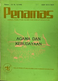 Jurnal Penamas Nomor 13 Tahun V, Tahun 1992