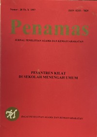Jurnal Penamas Nomor 28 Tahun X, Tahun 1997