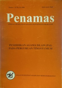 Jurnal Penamas Nomor 32 Tahun XI, Tahun 1998
