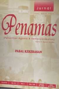 Jurnal Penamas Volume 15 Nomor 2, Tahun 2002