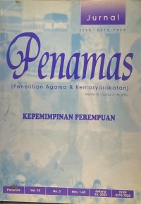 Jurnal Penamas Volume 15 Nomor 3, Tahun 2002