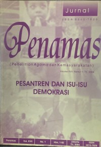 Jurnal Penamas Volume XVII Nomor 1, Tahun 2004