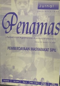 Jurnal Penamas Volume XVII Nomor 2, Tahun 2004