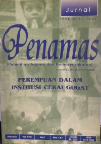 Jurnal Penamas Volume XVIII Nomor 2, Tahun 2005