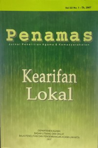 Jurnal Penamas Volume XX Nomor 1, Tahun 2007