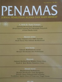 Jurnal Penamas Volume XXIV Nomor 1, Tahun 2011