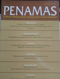 Jurnal Penamas Volume XXV Nomor 1, Tahun 2012