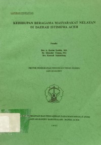 Kehidupan Beragama Masyarakat Nelayan di Daerah Istimewa Aceh