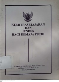 Kemitrasejajaran dan Jender Bagi Remaja Putri