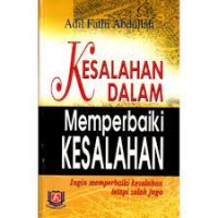 Kesalahan Dalam Memperbaiki Kesalahan