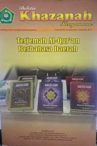 Khazanah Edisi III Tahun IV, September-Desember 2013